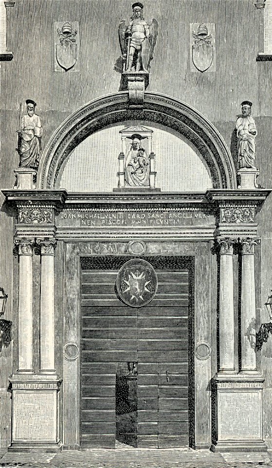 Verona porta del Palazzo Vescovile
