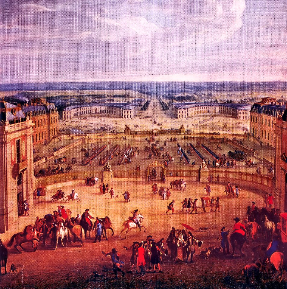 Versailles -zicht op de Écuries
