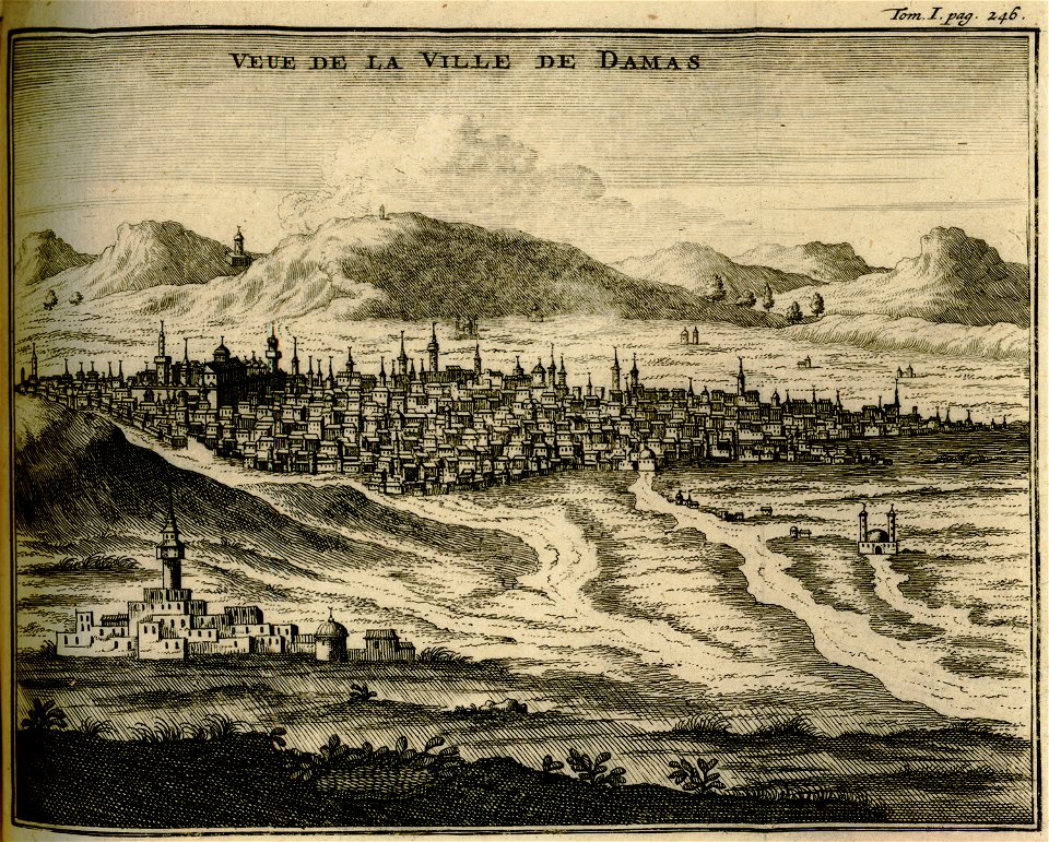 Veue de la ville de Damas - Lucas Paul - 1720