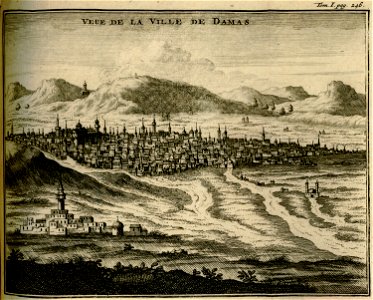 Veue de la ville de Damas - Lucas Paul - 1720