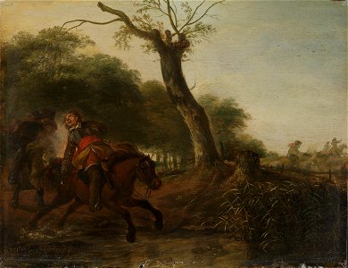 Hendrick Verschuring - Fight between Horsemen - NG.M.00293 - National Museum of Art, Architecture and Design