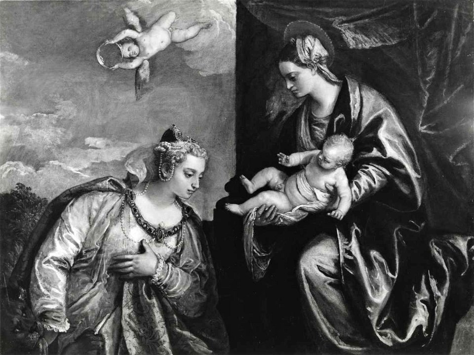Veronese - Venezia in adorazione della Madonna con Bambino, Asta Christie's