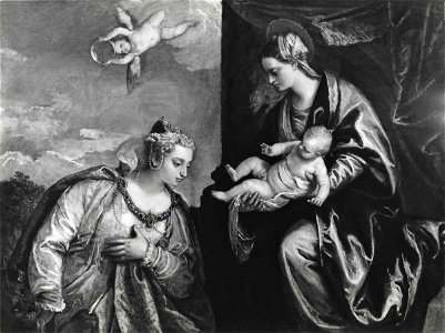 Veronese - Venezia in adorazione della Madonna con Bambino, Asta Christie's