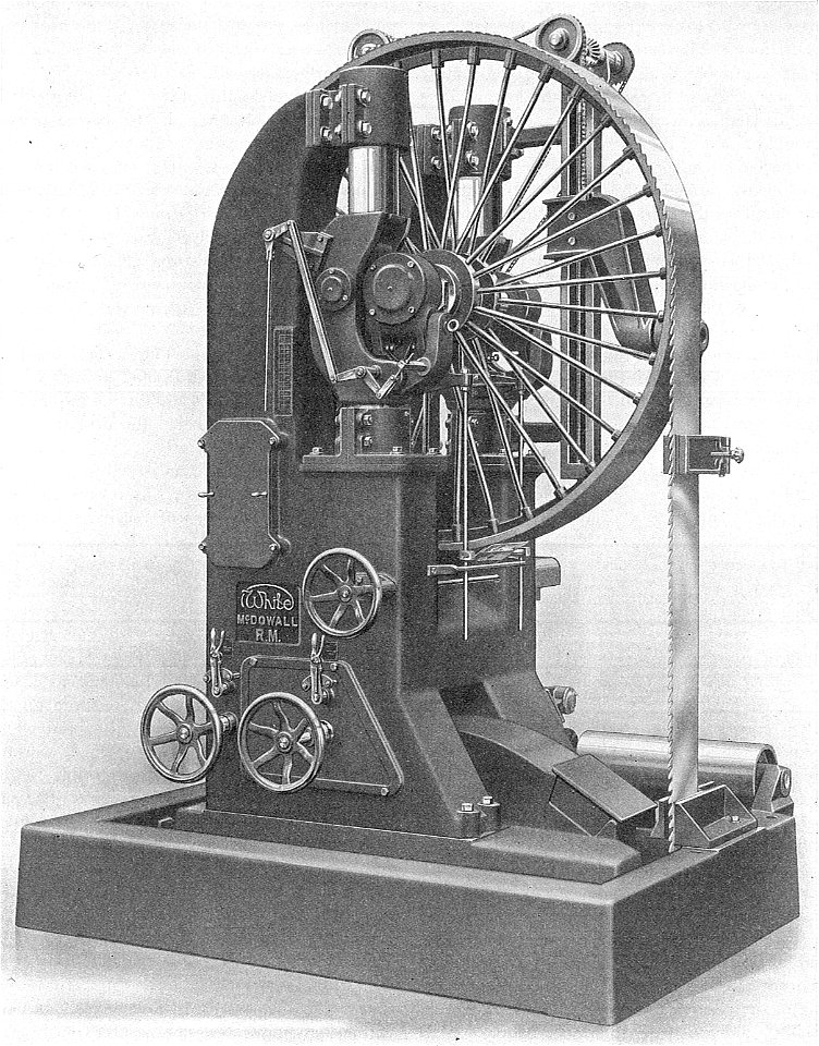 Vertical bandsaw mill (Carpentry and Joinery, 1925)