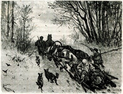 Viartańnie z palavańnia na miadźviedzia. Вяртаньне з паляваньня на мядзьведзя (1882)