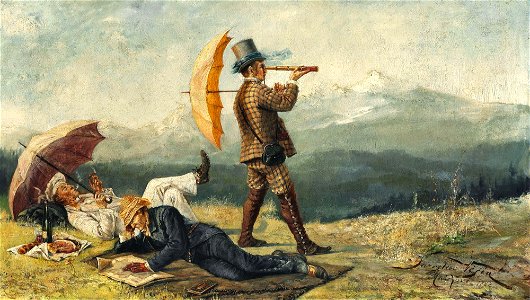 Jaroslav Věšín - Englishmen in the Alps (1882)