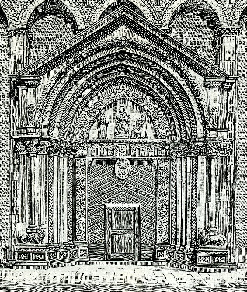 Vicenza porta della chiesa di San Lorenzo