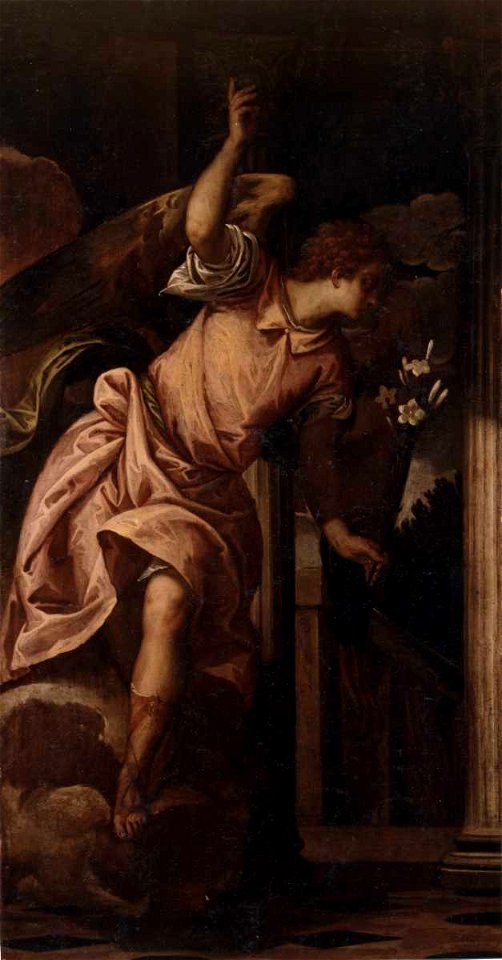 Veronese, scuola - Angelo annunciante, F. Mont