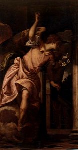 Veronese, scuola - Angelo annunciante, F. Mont