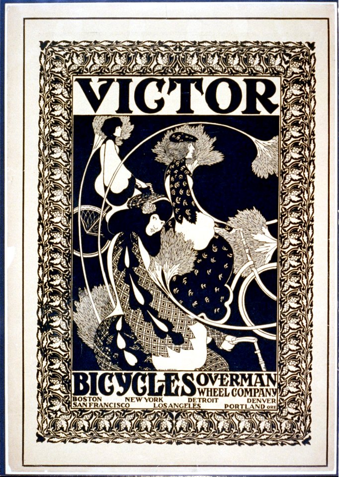 Victor bicycles, Overman Wheel Company, Boston, New York, ... - Will H. Bradley LCCN2002721219