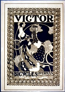 Victor bicycles, Overman Wheel Company, Boston, New York, ... - Will H. Bradley LCCN2002721219. Free illustration for personal and commercial use.