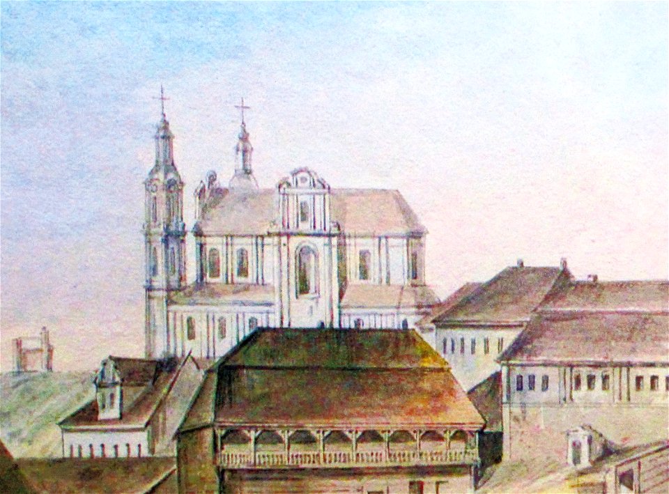 Viciebsk, Vićba, Pračyścienskaja. Віцебск, Віцьба, Прачысьценская (J. Pieška, 1800)