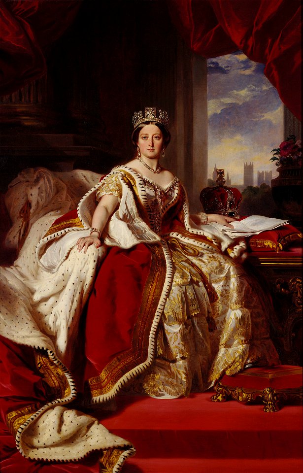 Victoria in her Coronation