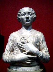 Museo pushkin, calchi, verrocchio, dama col mazzolino 3