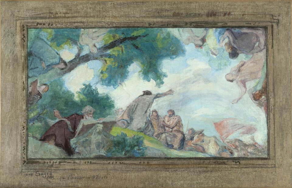 Victor Prouvé - Esquisse pour l'Hôtel de Ville de Paris , Les Sages - PPP4453 - Musée des Beaux-Arts de la ville de Paris