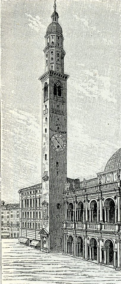 Vicenza antico palazzo del Comune e Torre Maggiore