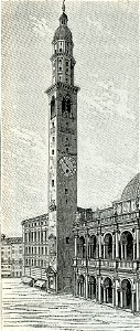 Vicenza antico palazzo del Comune e Torre Maggiore