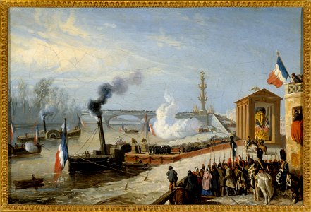 Victor Adam - Débarquement des cendres de Napoléon Ier à Courbevoie, le 15 décembre 1840 - P1459 - Musée Carnavalet