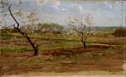 Victor Westerholm - Fruit-Trees in Bloom, Suresnes - A III 2549 - Finnish National Gallery