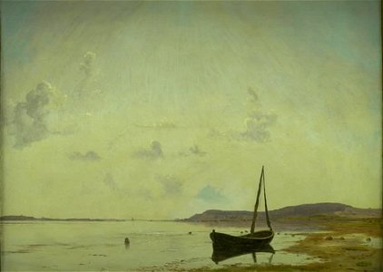Vilhelm Kyhn - A Stretch of Coast near Frederiksund. Sketch - KMS4014 - Statens Museum for Kunst