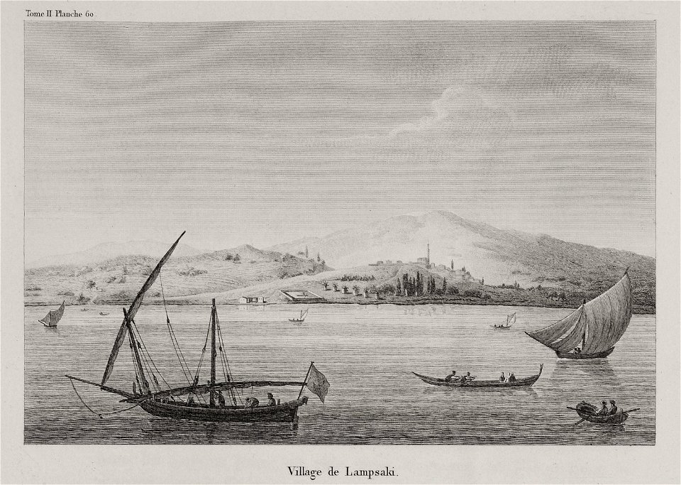 Village de Lampsaki - Choiseul-gouffier Gabriel Florent Auguste De - 1822