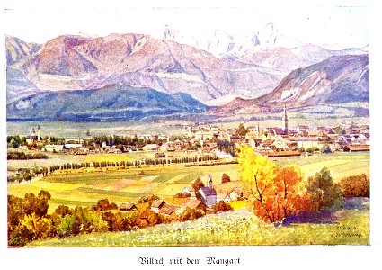 Villach mit Mangart dgE
