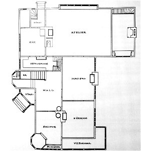 Villa Tallbacken, ritning