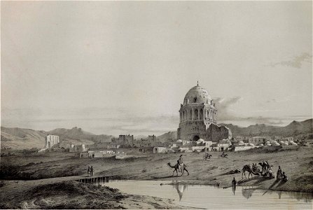 Village Sultanieh , Iraq - Adjemi by Eugène Flandin