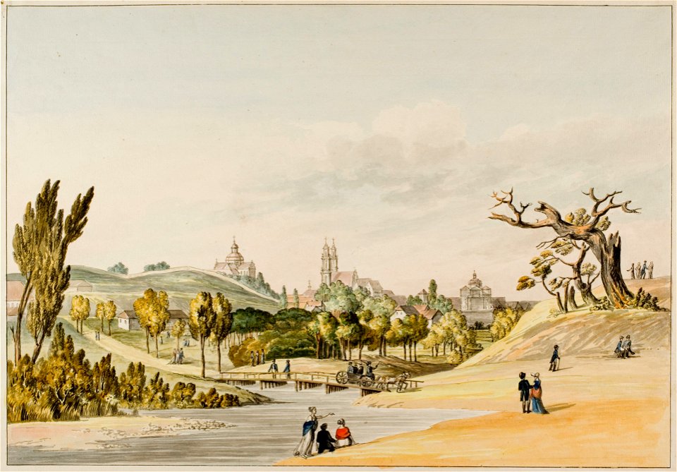 Vilnia, Zarečča-Papłavy. Вільня, Зарэчча-Паплавы (J. Pieška, 1808) (2)