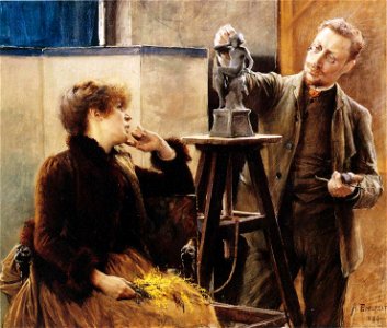 Ville and Antoinette Vallgren by Edelfelt