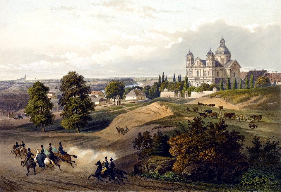 Vilnia, Antokal. Вільня, Антокаль (K. Rusiecki, 1848)