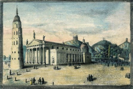 Vilnia, Katedra. Вільня, Катэдра (J. Aziambłoŭski, 1833-63) (1)