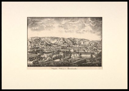 Vilnia, Pahulanka. Вільня, Пагулянка (J. Aziambłoŭski, 1835)