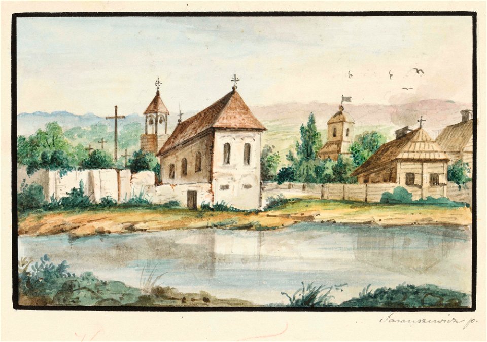 Vilnia, Vialla, Karmelicki. Вільня, Вяльля, Кармэліцкі (M. Januševič, 1837)