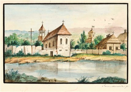 Vilnia, Vialla, Karmelicki. Вільня, Вяльля, Кармэліцкі (M. Januševič, 1837)