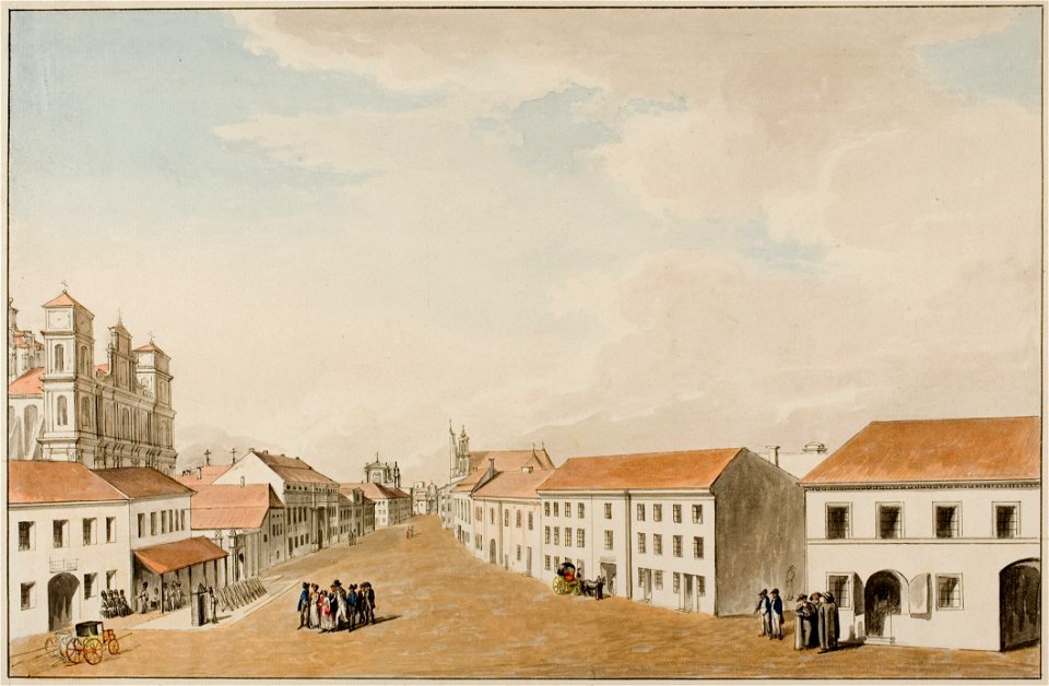 Vilnia, Vialikaja. Вільня, Вялікая (J. Pieška, 1808) (2)