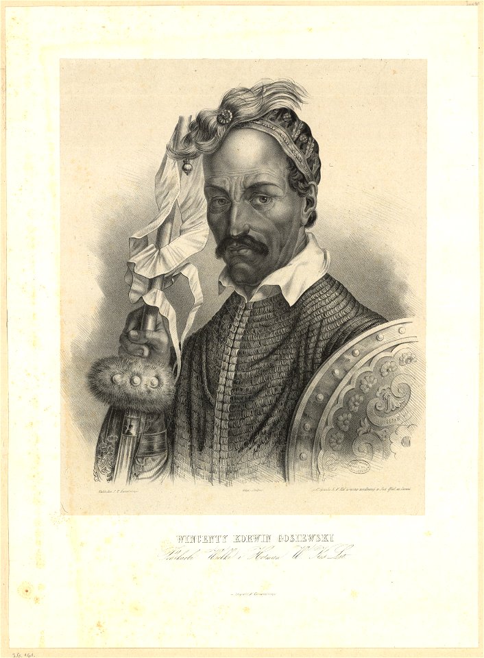 Vincent Korvin-Gasieŭski. Вінцэнт Корвін-Гасеўскі (C. Steffens, 1844)
