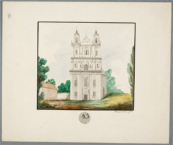 Vilnia, Vilenskaja, Benedyktynski. Вільня, Віленская, Бэнэдыктынскі (M. Januševič, 1835)