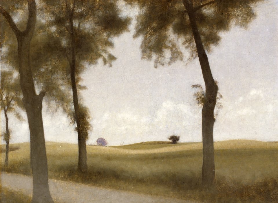 Vilhelm Hammershøi, Rønne-alleen ved Snekkersten, 1906, B 311, Davids Samling