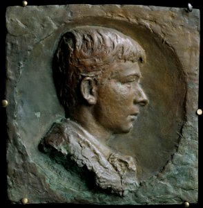 Ville Vallgren - Portrait Medallion of Aukusti Uotila