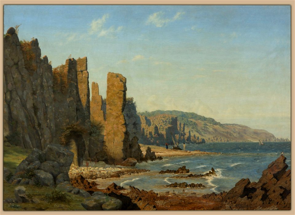 Vilhelm Kyhn - Beach formation on Bornholm. Scene from Rø - Google Art Project