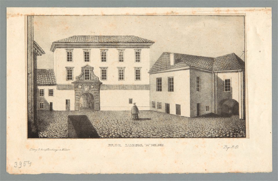 Vilnia, Litoŭski Trybunał. Вільня, Літоўскі Трыбунал (J. Aziambłoŭski, 1841)