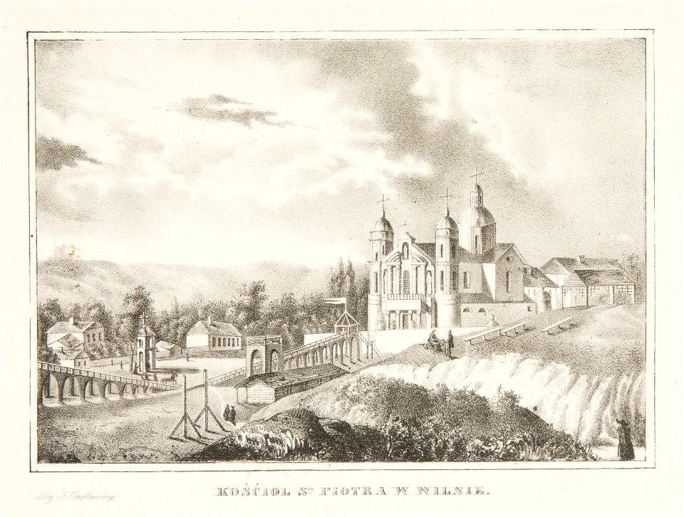 Vilnia, Antokal, Lateranski. Вільня, Антокаль, Лятэранскі (J. Aziambłoŭski, 1840) (2)