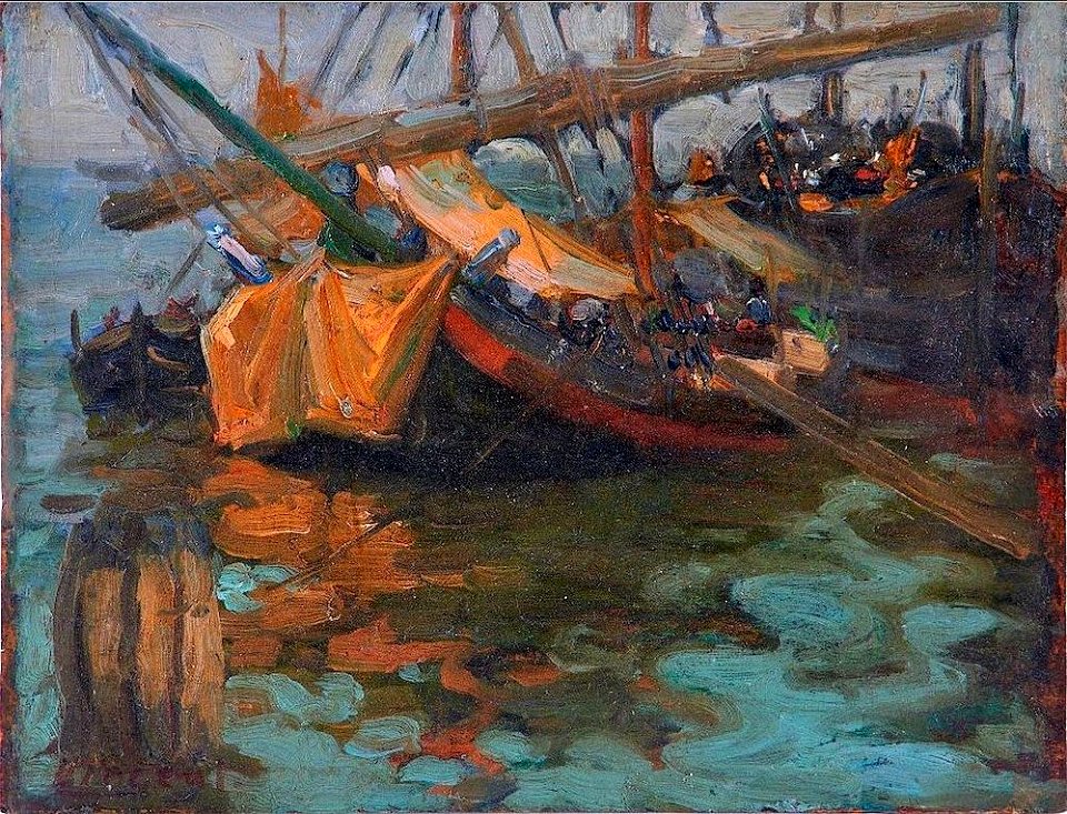 Venetian Fishing Boats by Harry Aiken Vincent