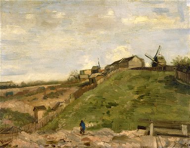 Vincent van Gogh - De heuvel van Montmartre met steengroeve - Google Art Project. Free illustration for personal and commercial use.