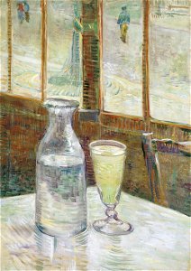 Vincent van Gogh - Cafétafel met absint - Google Art Project