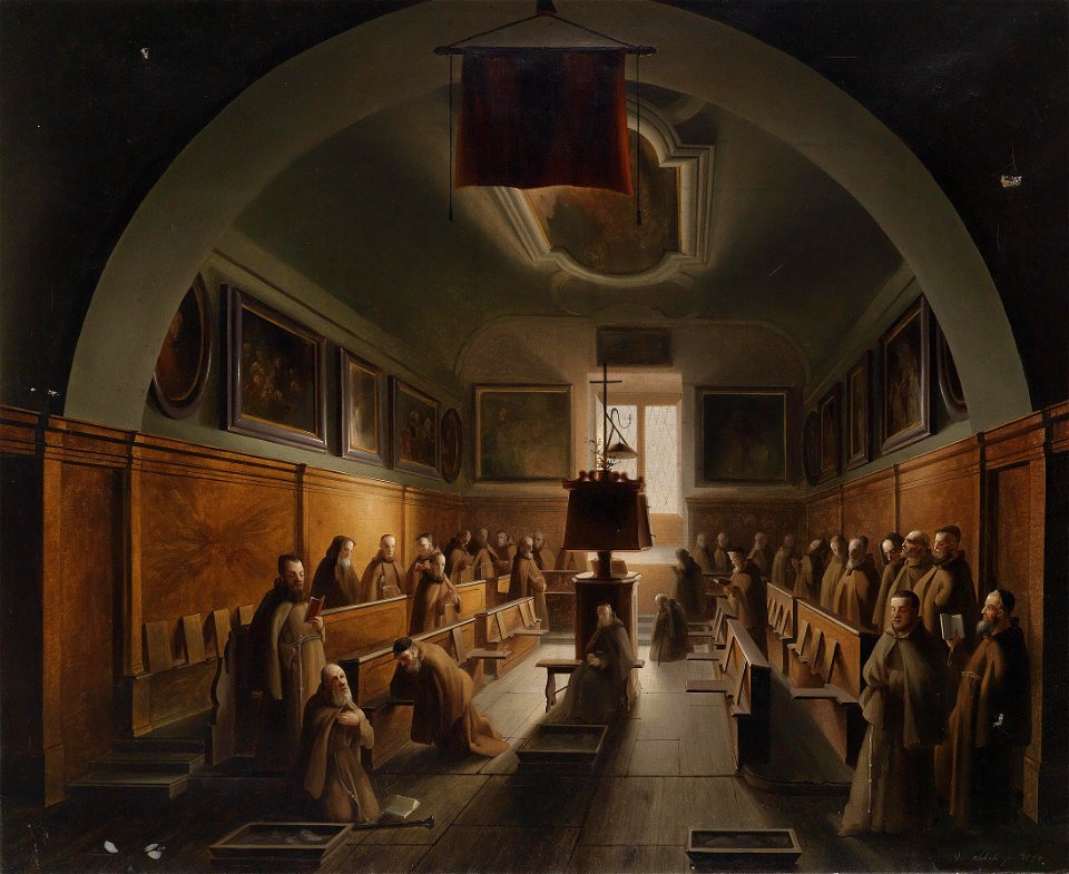 Vincenzo Abbati Mönche in der Certosa in Padua