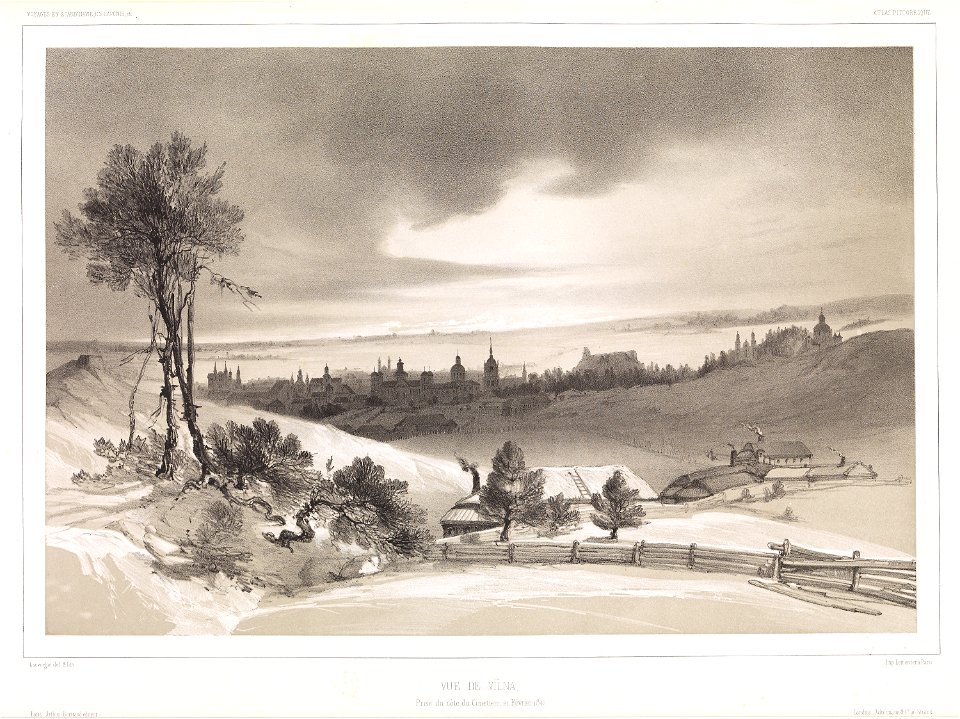 Vilnia, Rosy. Вільня, Росы (Lauvergne, 1840)