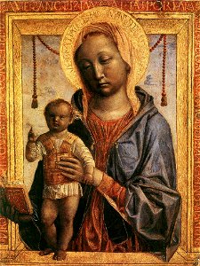 Vincenzo Foppa - Madonna of the Book - WGA08007. Free illustration for personal and commercial use.