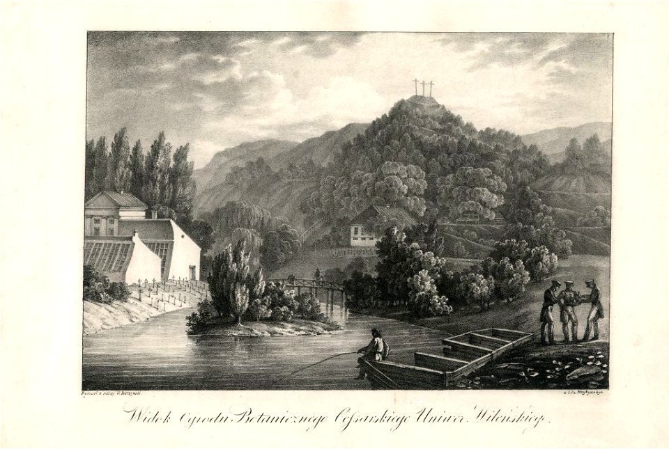 Vilnia, Bataničny sad. Вільня, Батанічны сад (K. Račynski, 1830)